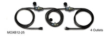 8 Pack CBI MOXB12-25 (25 FOOT) 25 ft. 4-Outlet 12 Gauge Black Extension Cable
