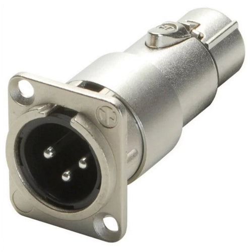 1 Neutrik NA3MDF 3 Pin Mic XLR Male to Female Adapter Feed / Pass Thru Converter
