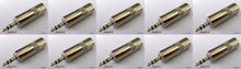 (10 Pack) ProCraft PC-QT115 3-Pole Metal 3.5 mm (1/8") Stereo Plug w/Crimp