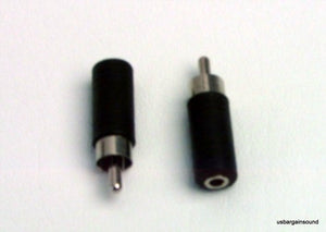 (One Pair) ProCraft Female 1/8" to Male RCA Adapters ( AD110-2X )