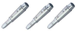 3) Procraft PC-TE014 1/4" Female Mono Jack TS to 3 Pin Female XLR microphone