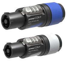 (Pairs) Neutrik NAC3FXXA-W-L (IN) & NAC3XXB-W-L (OUT) 20A Locking AC PowerCon Cable Connectors Kit