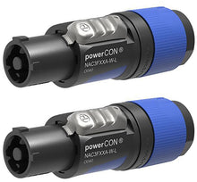 NEUTRIK NAC3FXXA-W-L 20A POWERCON (BLUE) Power In Locking Cable Mount