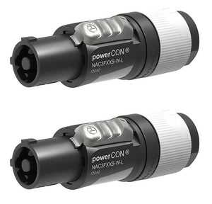 NEW Neutrik NAC3FXXB-W-L Powercon Cable End Power Out, Gray 20A/250V (AC)