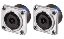 2 NEUTRIK NL8MPRXX SPEAKON 8-POLE Panel Mount Speaker Connector - Nickel