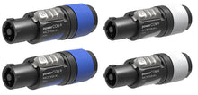 (Pairs) Neutrik NAC3FXXA-W-L (IN) & NAC3XXB-W-L (OUT) 20A Locking AC PowerCon Cable Connectors Kit