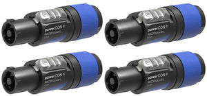 NEUTRIK NAC3FXXA-W-L 20A POWERCON (BLUE) Power In Locking Cable Mount
