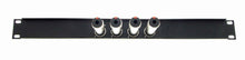 PROCRAFT AFP1UFT-4X-BK 1U 4CH Feed-Thru Rack Panel - Configurable w/ 4 Options