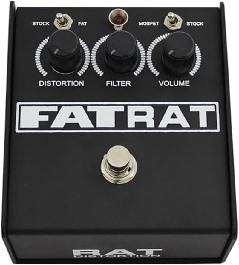 Pro Co FATRAT Distortion/Fuzz/Overdrive Effects Pedal w/ Selectable MOSFET Clipping and Thick Boost Distortion & 1 FREE StageMASTER SEGLL-06 6