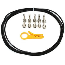 LAVA CABLES LCTRKTB Tightrope DIY High End Pedalboard Cable Kit - 10 foot - Black / Solderless Connections