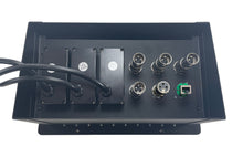 PROCRAFT JUMBO 4 HOLE LID FEED-THRU RECESSED Stage Pocket/Floor Box w/ 3) WIRED AC 4) XLR Female 1) XLR Male 1) RJ45
