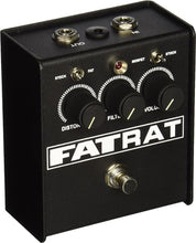 Pro Co FATRAT Distortion/Fuzz/Overdrive Effects Pedal w/ Selectable MOSFET Clipping and Thick Boost Distortion & 1 FREE StageMASTER SEGLL-06 6" Right Angle to Right Angle Patch Cable