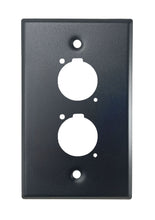 Black PROCRAFT SPL-2X-BK-VAR 1 Gang Stainless Pro Audio Installation Wall Plate Loaded, Made in the USA