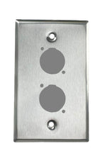 Stainless PROCRAFT SPL-2X-ST-VAR 1 Gang Stainless Pro Audio Installation Wall Plate Loaded, Made in the USA