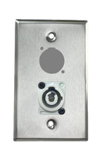 Stainless PROCRAFT SPL-2X-ST-VAR 1 Gang Stainless Pro Audio Installation Wall Plate Loaded, Made in the USA