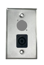Stainless PROCRAFT SPL-2X-ST-VAR 1 Gang Stainless Pro Audio Installation Wall Plate Loaded, Made in the USA
