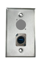 Stainless PROCRAFT SPL-2X-ST-VAR 1 Gang Stainless Pro Audio Installation Wall Plate Loaded, Made in the USA