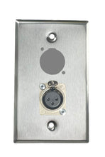 Stainless PROCRAFT SPL-2X-ST-VAR 1 Gang Stainless Pro Audio Installation Wall Plate Loaded, Made in the USA