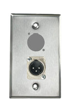 Stainless PROCRAFT SPL-2X-ST-VAR 1 Gang Stainless Pro Audio Installation Wall Plate Loaded, Made in the USA