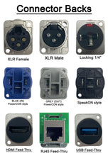 White PROCRAFT SPL-1X-WH-VAR 1 Gang White Pro Audio Installation Wall Plate Loaded, Made in the USA
