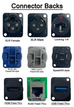 Black PROCRAFT SPL-2X-BK-VAR 1 Gang Stainless Pro Audio Installation Wall Plate Loaded, Made in the USA