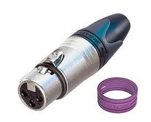 NEUTRIK NC3MXX or NC3FXX 3 Pole XLR Cable Connector with Color ID Rings