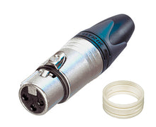 NEUTRIK NC3MXX or NC3FXX 3 Pole XLR Cable Connector with Color ID Rings