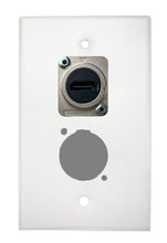 White PROCRAFT SPL-2X-WH-VAR 1 Gang Stainless Pro Audio Installation Wall Plate Loaded, Made in the USA