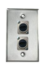 Stainless PROCRAFT SPL-2X-ST-VAR 1 Gang Stainless Pro Audio Installation Wall Plate Loaded, Made in the USA