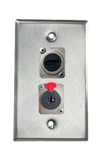 Stainless PROCRAFT SPL-2X-ST-VAR 1 Gang Stainless Pro Audio Installation Wall Plate Loaded, Made in the USA