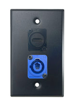 Black PROCRAFT SPL-2X-BK-VAR 1 Gang Stainless Pro Audio Installation Wall Plate Loaded, Made in the USA