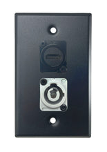Black PROCRAFT SPL-2X-BK-VAR 1 Gang Stainless Pro Audio Installation Wall Plate Loaded, Made in the USA