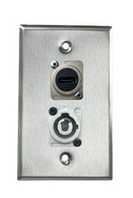 Stainless PROCRAFT SPL-2X-ST-VAR 1 Gang Stainless Pro Audio Installation Wall Plate Loaded, Made in the USA