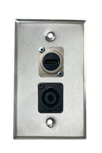 Stainless PROCRAFT SPL-2X-ST-VAR 1 Gang Stainless Pro Audio Installation Wall Plate Loaded, Made in the USA