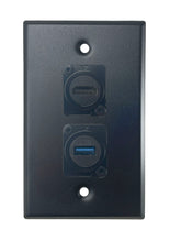 Black PROCRAFT SPL-2X-BK-VAR 1 Gang Stainless Pro Audio Installation Wall Plate Loaded, Made in the USA