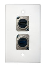 White PROCRAFT SPL-2X-WH-VAR 1 Gang Stainless Pro Audio Installation Wall Plate Loaded, Made in the USA