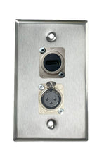 Stainless PROCRAFT SPL-2X-ST-VAR 1 Gang Stainless Pro Audio Installation Wall Plate Loaded, Made in the USA