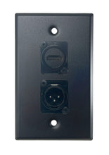 Black PROCRAFT SPL-2X-BK-VAR 1 Gang Stainless Pro Audio Installation Wall Plate Loaded, Made in the USA