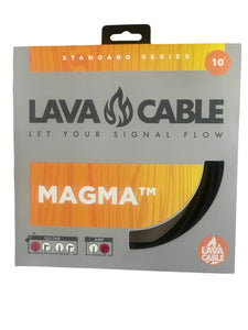 LAVA CABLES LCMG10 Magma 10 Foot Instrument/Guitar/Bass High End Cable, 1/4 Straight - 1/4 Straight Plugs