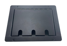 PROCRAFT LARGE 3 HOLE LID FEED-THRU RECESSED Stage Pocket/Floor Box w/ 2) WIRED AC 6) XLR FEMALE