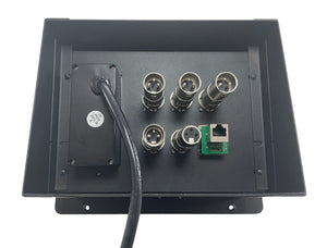 PROCRAFT LARGE 3 HOLE LID FEED-THRU RECESSED Stage Pocket/Floor Box w/1) WIRED AC 4)XF 1)XM 1)RJ