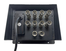 PROCRAFT LARGE 3 HOLE LID FEED-THRU RECESSED Stage Pocket/Floor Box w/ 1) WIRED AC 10) XLR FEMALE