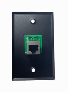 PROCRAFT SPL-1RJ45-BK 1 Gang Black Wall Plate Loaded w/ 1) ProCraft RJ45 Feed/Pass Thru