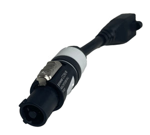 NEW Neutrik NAC3FXXB-W-L-ACF-6 Powercon Power Out Gray 15A To AC Edison Female 6 Inch Cable