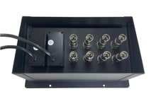 PROCRAFT JUMBO 4 HOLE LID FEED-THRU RECESSED Stage Pocket/Floor Box w/ 2) WIRED AC 8) XLR Female