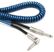 Lava Cable LCRCRM 20 Foot Retro Coil Cord Straight to Right Angle Silent Instrument / Guitar / Bass Cable