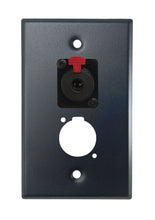 Black PROCRAFT SPL-2X-BK-VAR 1 Gang Stainless Pro Audio Installation Wall Plate Loaded, Made in the USA