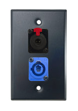 Black PROCRAFT SPL-2X-BK-VAR 1 Gang Stainless Pro Audio Installation Wall Plate Loaded, Made in the USA