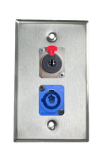 Stainless PROCRAFT SPL-2X-ST-VAR 1 Gang Stainless Pro Audio Installation Wall Plate Loaded, Made in the USA
