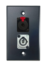 Black PROCRAFT SPL-2X-BK-VAR 1 Gang Stainless Pro Audio Installation Wall Plate Loaded, Made in the USA